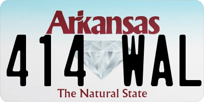 AR license plate 414WAL