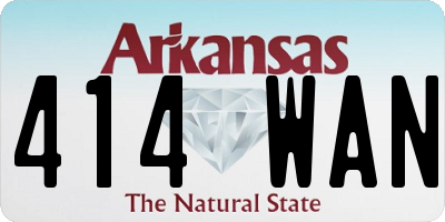 AR license plate 414WAN