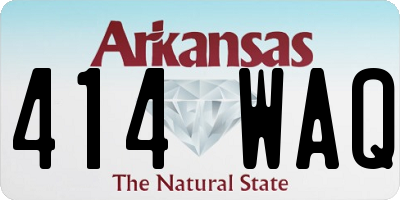 AR license plate 414WAQ