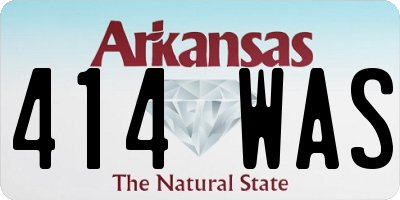AR license plate 414WAS