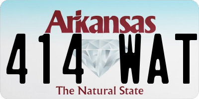 AR license plate 414WAT