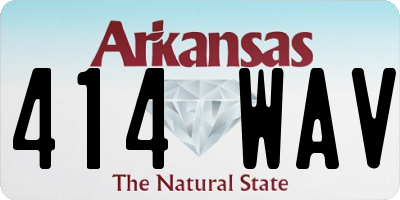 AR license plate 414WAV