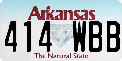 AR license plate 414WBB