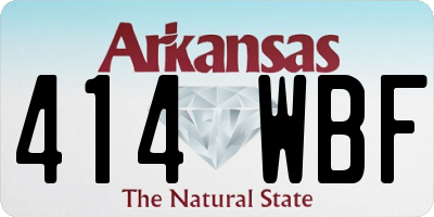 AR license plate 414WBF