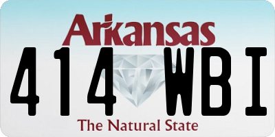 AR license plate 414WBI