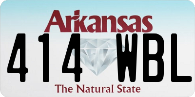 AR license plate 414WBL