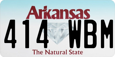 AR license plate 414WBM