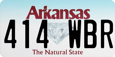 AR license plate 414WBR
