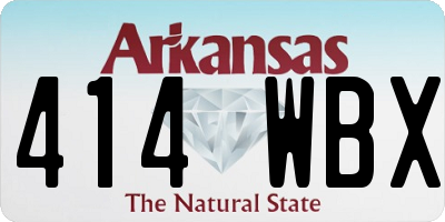 AR license plate 414WBX