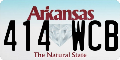 AR license plate 414WCB