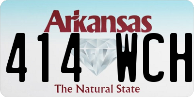 AR license plate 414WCH