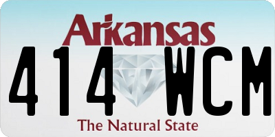 AR license plate 414WCM