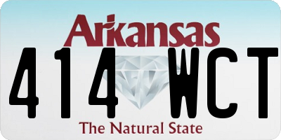 AR license plate 414WCT