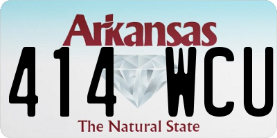AR license plate 414WCU