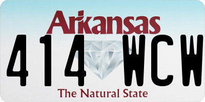 AR license plate 414WCW
