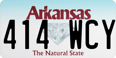 AR license plate 414WCY