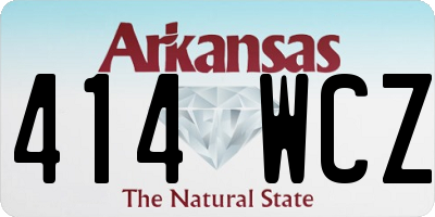 AR license plate 414WCZ