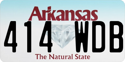 AR license plate 414WDB