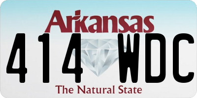 AR license plate 414WDC