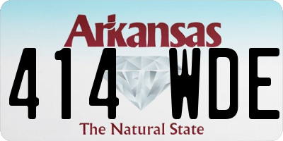 AR license plate 414WDE