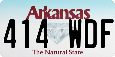 AR license plate 414WDF