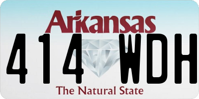 AR license plate 414WDH