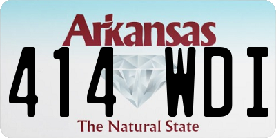 AR license plate 414WDI