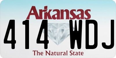 AR license plate 414WDJ