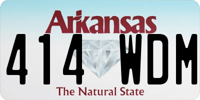 AR license plate 414WDM