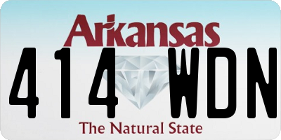 AR license plate 414WDN