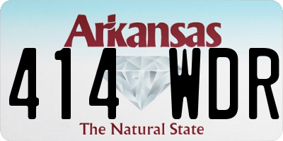 AR license plate 414WDR