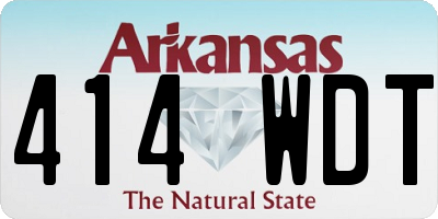 AR license plate 414WDT