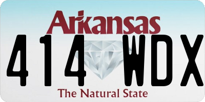 AR license plate 414WDX