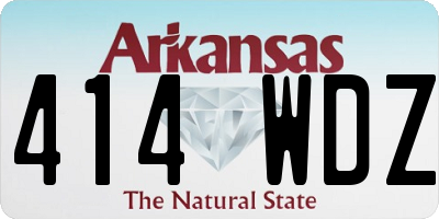 AR license plate 414WDZ
