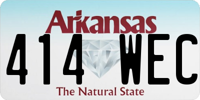 AR license plate 414WEC