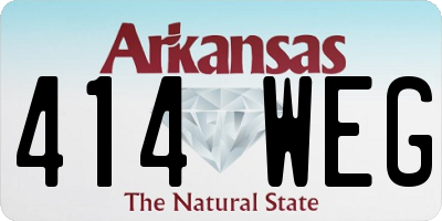 AR license plate 414WEG