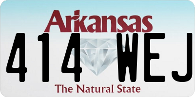 AR license plate 414WEJ