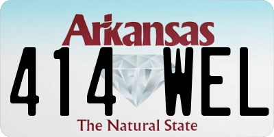 AR license plate 414WEL