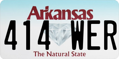 AR license plate 414WER