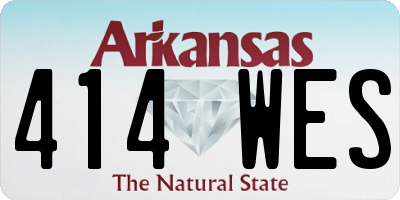 AR license plate 414WES