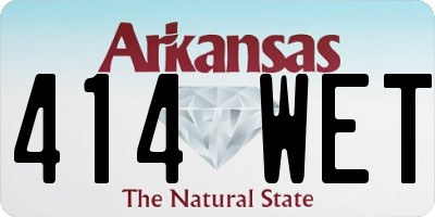 AR license plate 414WET