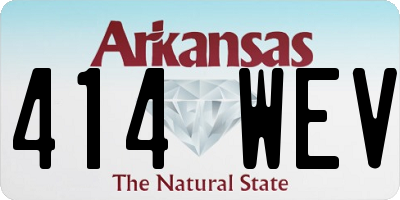 AR license plate 414WEV