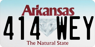 AR license plate 414WEY