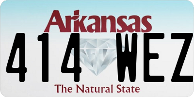 AR license plate 414WEZ