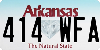 AR license plate 414WFA