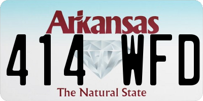 AR license plate 414WFD