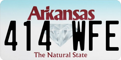 AR license plate 414WFE