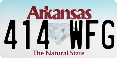 AR license plate 414WFG
