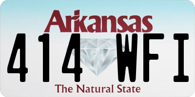 AR license plate 414WFI