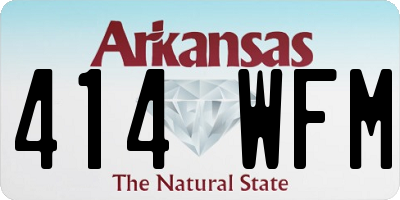AR license plate 414WFM